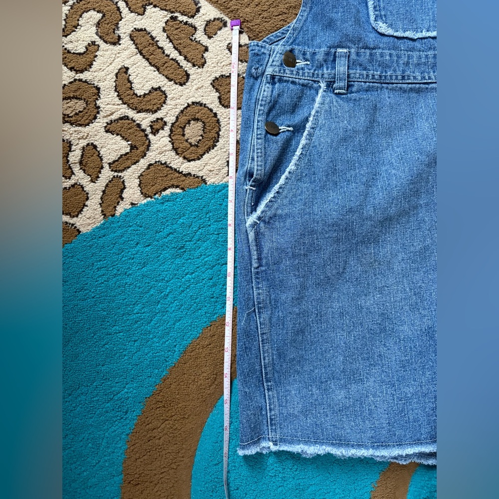 [B.E.BLUES.] Denim Overall Shorts - Picture 6 of 7